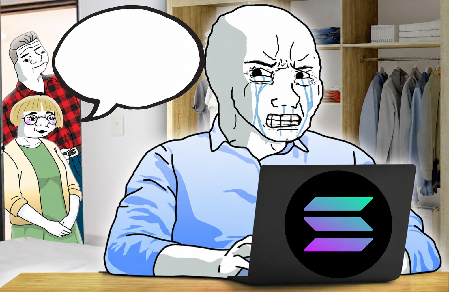 Crying Solana Wojak